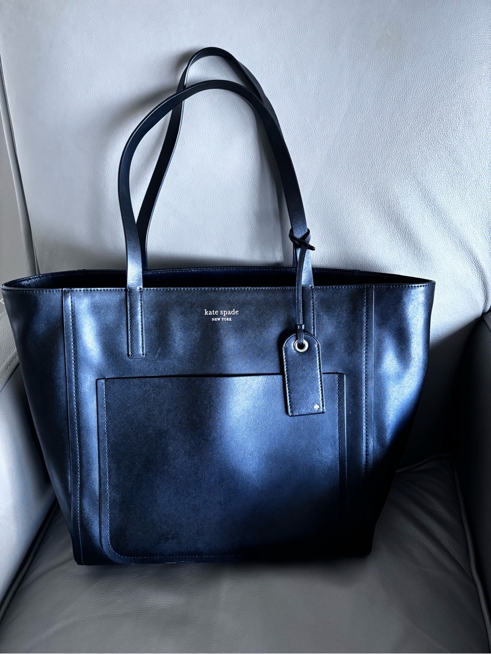 kate spade Navy Blue Leather Tote